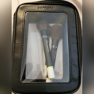Sephora Makeup Brush Set With Leather Case